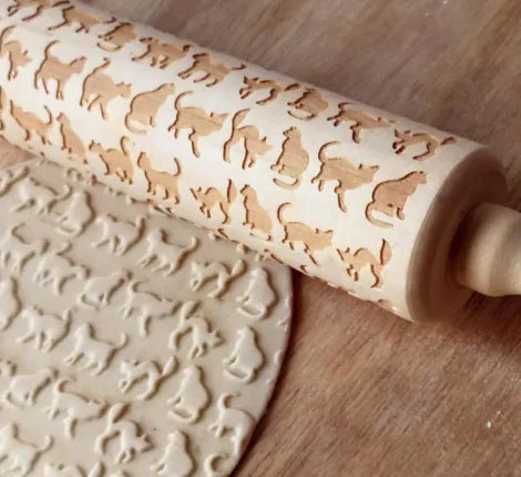 Carved Pattern Rolling Pin