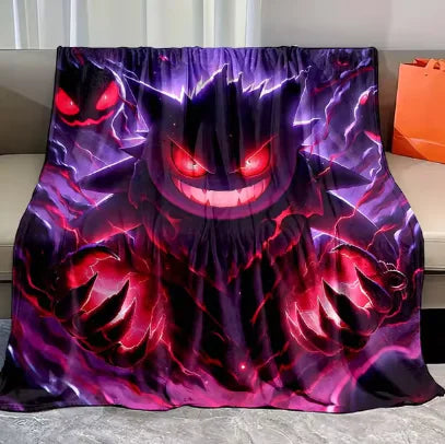 Pokemon Gengar Flannel Blanket