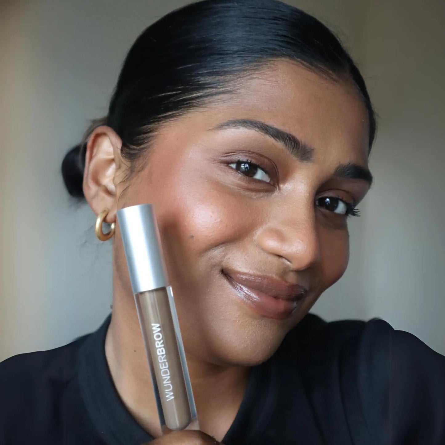 WUNDERBROW Waterproof Eyebrow Gel, Jet Black, Vegan and Cruelty-Free