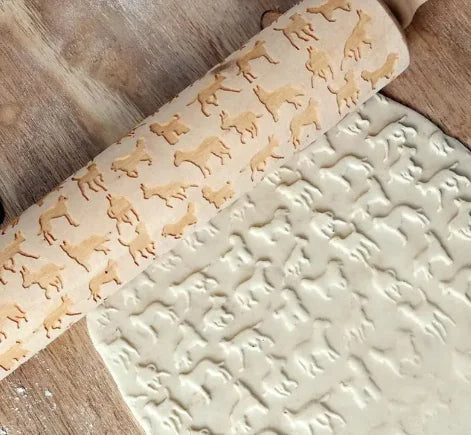 Carved Pattern Rolling Pin