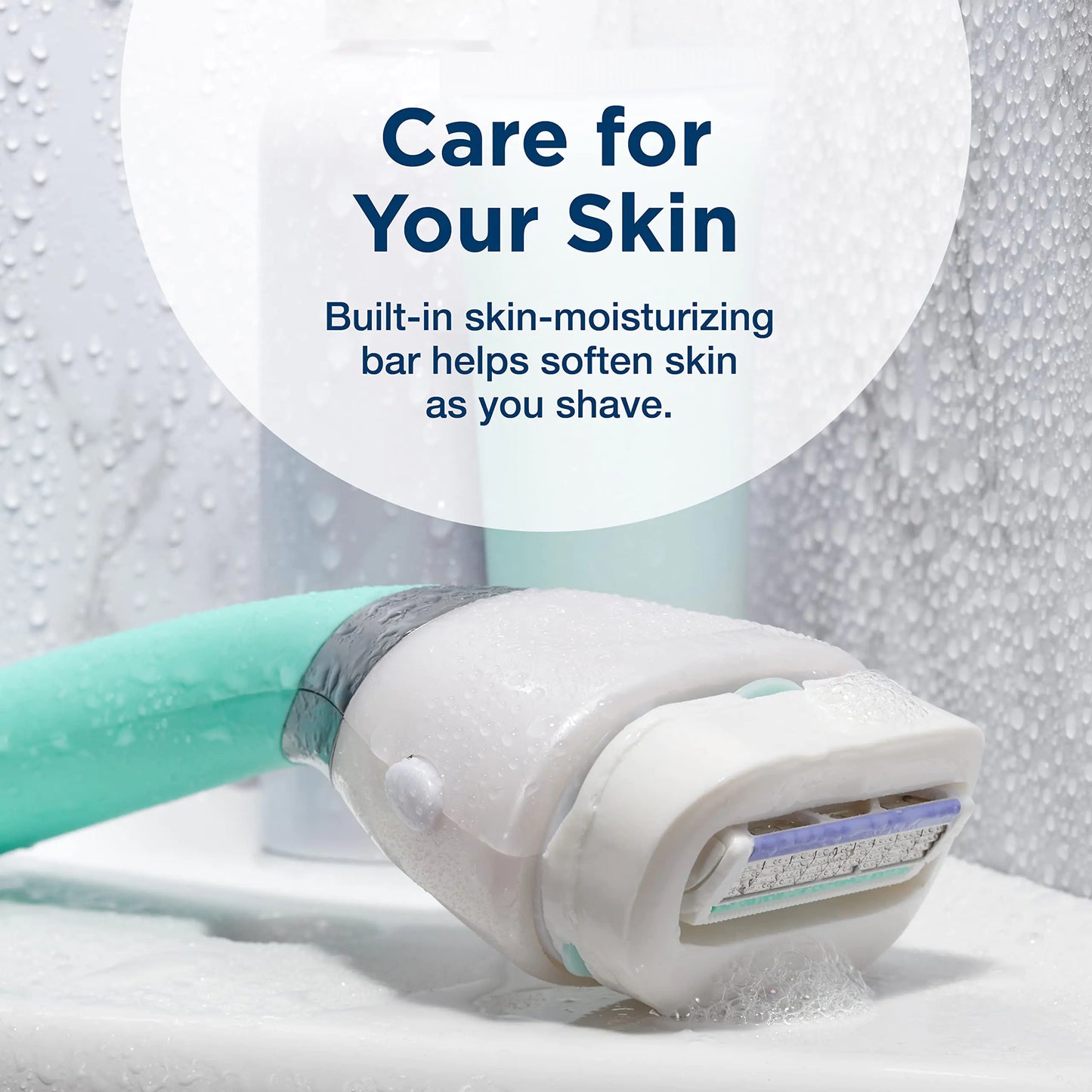Schick Intuition Sleek Razors for Women with Sensitive Skin | 1 Razor & 3 Intuition Razor Blades Refill with Organic Aloe 1 Count (Pack of 1)