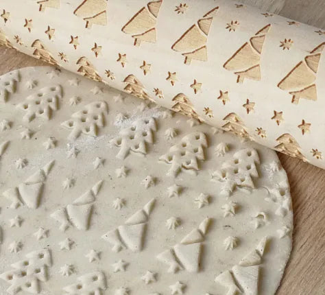 Carved Pattern Rolling Pin