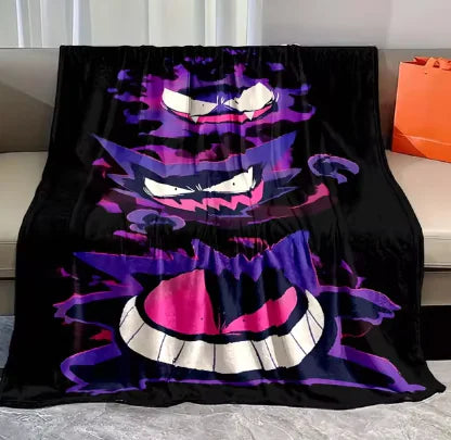 Pokemon Gengar Flannel Blanket