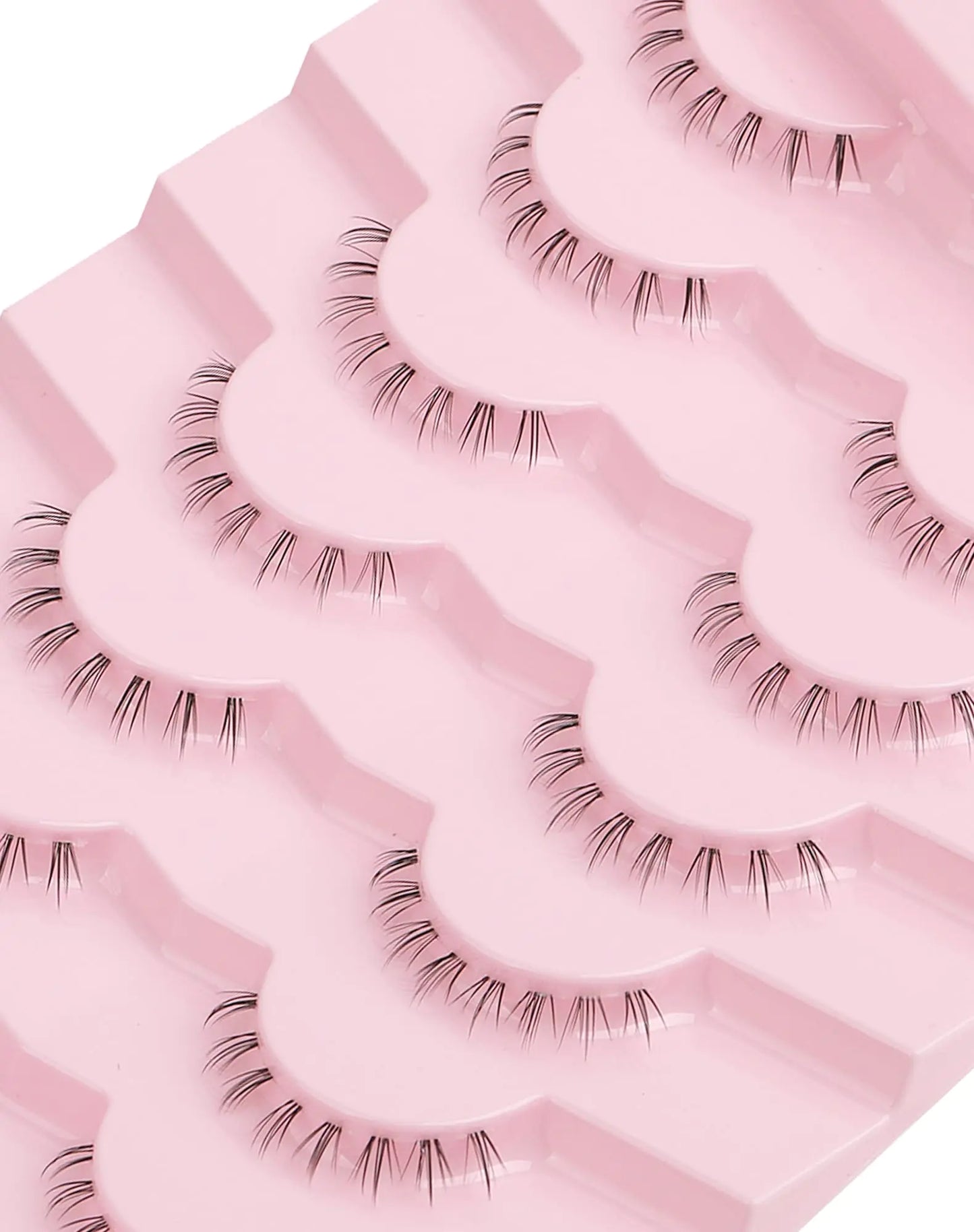 Bottom Lashes Clear Band Wispy Lashes Short C Curl Lower Lashes Natural Under Lashes Pack Jiocolor Cute Anime Bottom Eyelashes 7 Pairs R2