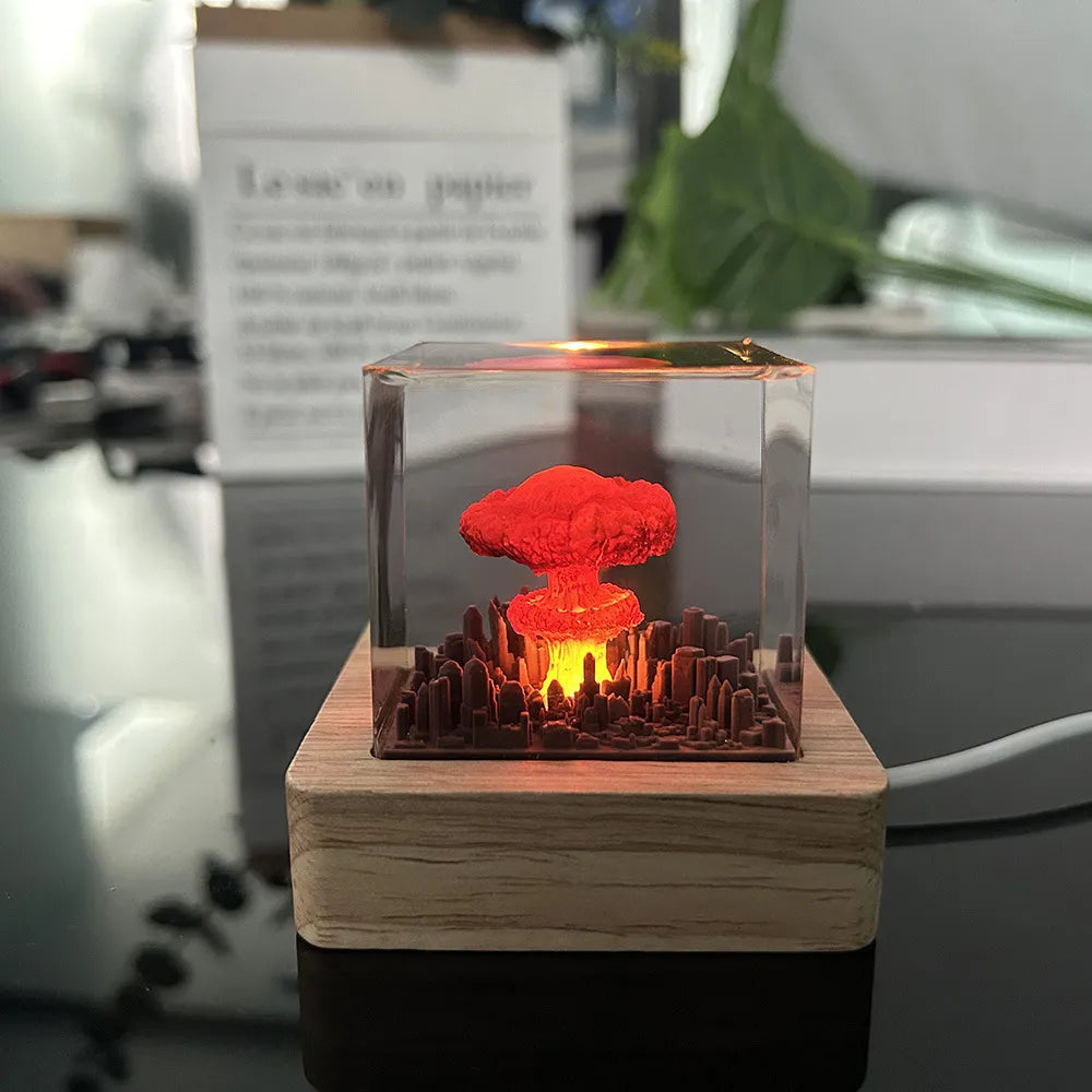 Explosion Mushroom Cloud Night Lamp Ornaments