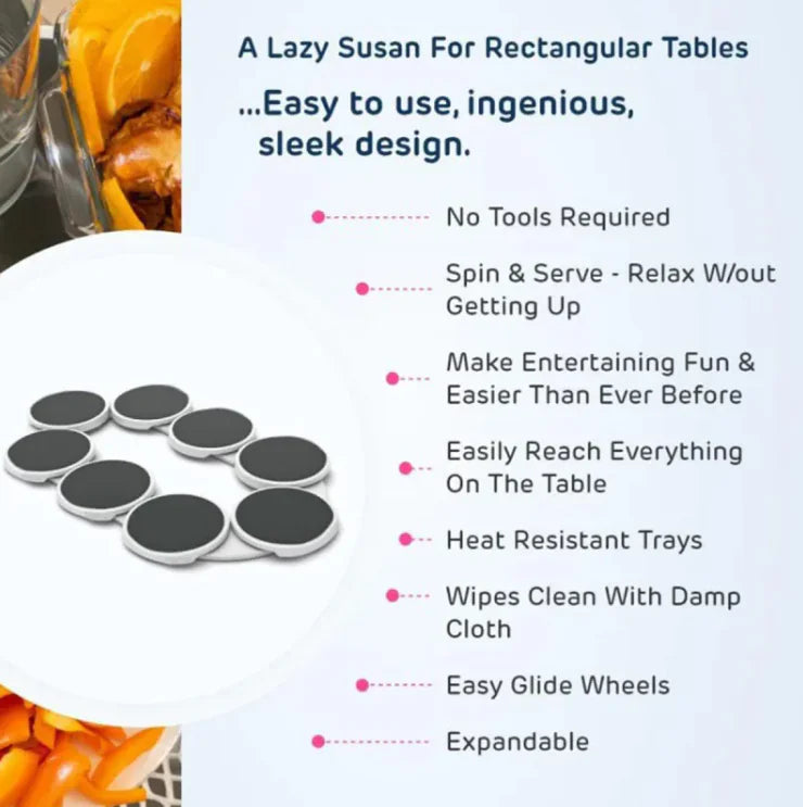 Spin Serve Rotating Food Tray