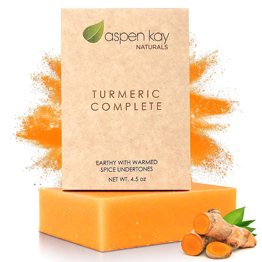 Turmeric Soap Bar for Body & Face - Made with Natural and Organic Ingredients. Gentle Soap – For All Skin Types – Made in USA 4.5oz Bar 1 Pack