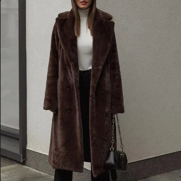 Women's Thickened Mink Velvet Coat – Autumn & Winter Warmth